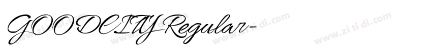 GOODCITY Regular字体转换 GOODCITY Regular字体转换